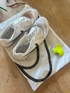 Nike White Track Spikes Athletic Shoes